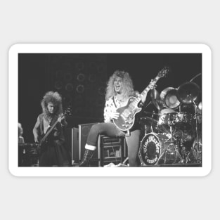 Tony Franklin and John Sykes Blue Murder BW Photograph Sticker